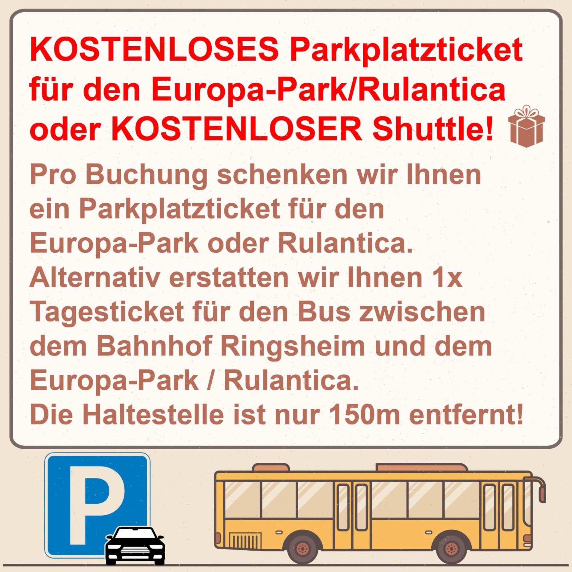 Hotel Sunparc - Shuttle Zum Europa-Park Rust 4Km & Rulantica 2Km Ringsheim Eksteriør bilde